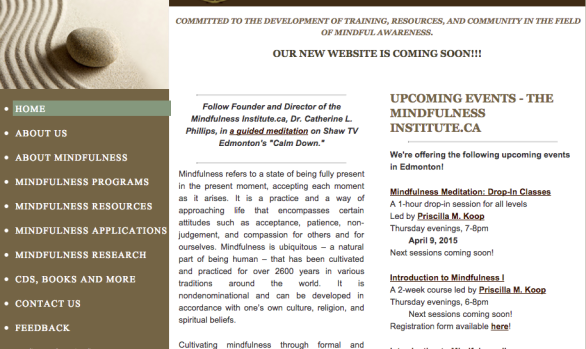 Website: The Mindfulness Institute